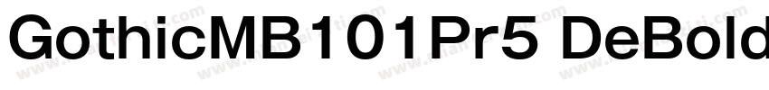 GothicMB101Pr5 DeBold字体转换